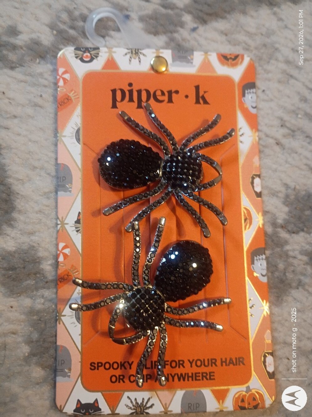 Piper K spider hair clips